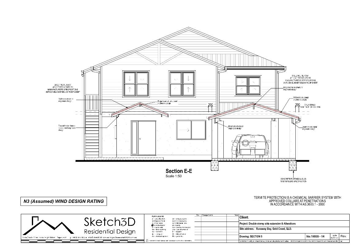 Examplehouse extensionplansRunawayBayGoldCoastdraftsman