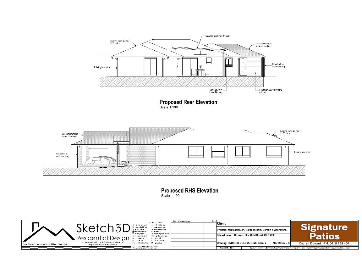 Example Garage Conversion Extension And Carport Plans Ormeau Gold Coast
